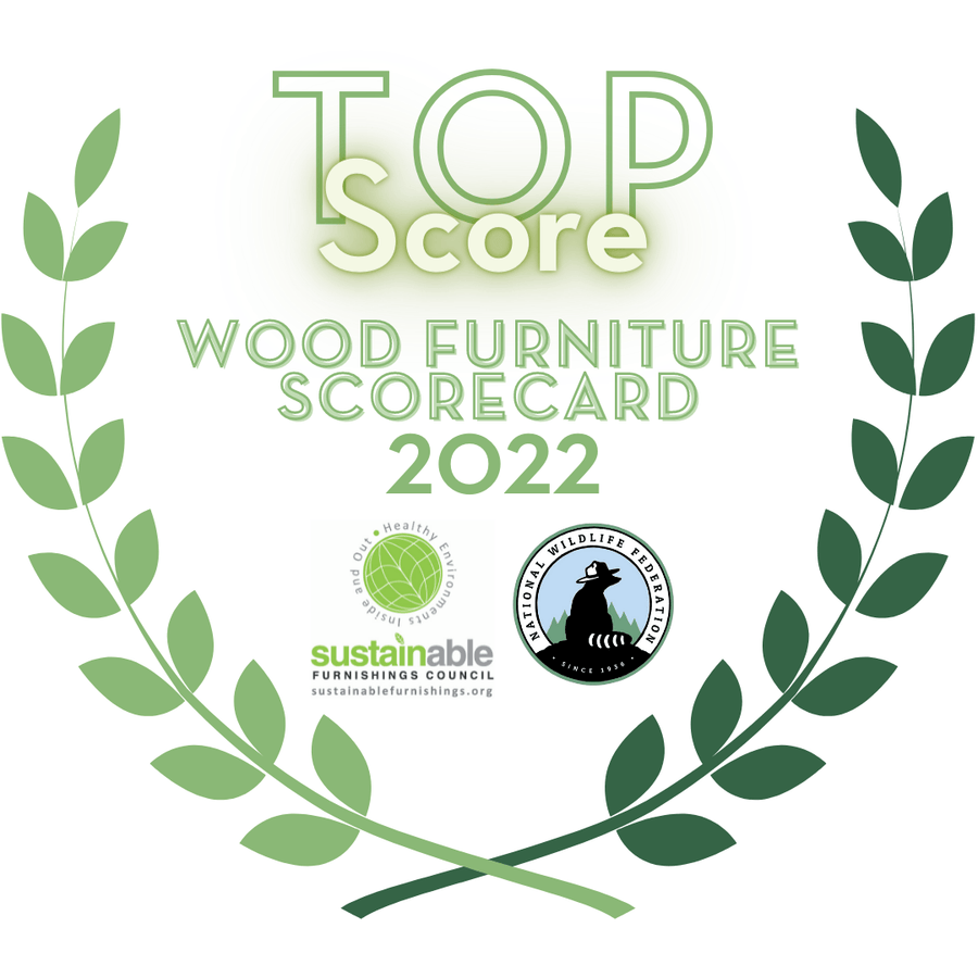 Celebrating our Top Score in Sustainable Wood Furnishings