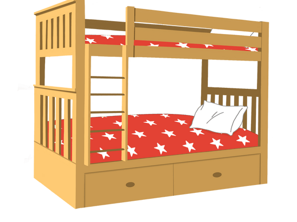 Bunks with storage
