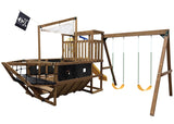 PlayStar Pirate Ship Swing Set included features view 2