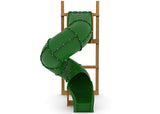 PlayStar Spiral Tube Slide Green - 360 Degree Turn included features view 2