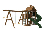 PlayStar Arcadia KT 8219 Backyard Playground Set yard footprint view 5