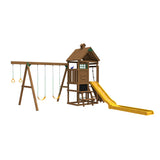 PlayStar Arcadia KT 8215 Wooden Adventure Swing Set side profile 3