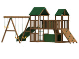 PlayStar Arcadia KT 8209 Family Adventure Swing Set yard footprint view 5