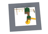 PlayStar Arcadia KT 8203 Grand Adventure Swing Set yard footprint view 5