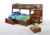 Night & Day Peppermint Twin Full Stair Bunk feature detail 3