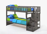 Night & Day Peppermint Twin Stair Bunk white-background product view 1