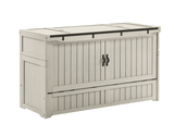 Night & Day Rustic Cube Murphy Cabinet Bed Rustic Cube Murphy Vintage White white-background studio view