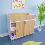 Whitney Brothers elevatED Infant Changing Cabinet Classroom Changing Cabinet - changing well detail with included pad area