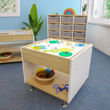 Whitney Brothers elevatED Adjustable Light Table Adjustable Light Table - classroom sensory activity view