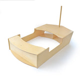 Whitney Brothers Imagination Boat Preschool Dramatic Play - bow crawl-through detail
