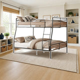 ACME Brantley Metal Bunk Bed (Full/Queen and Queen/Queen) styled in a kids' bedroom, queen over queen