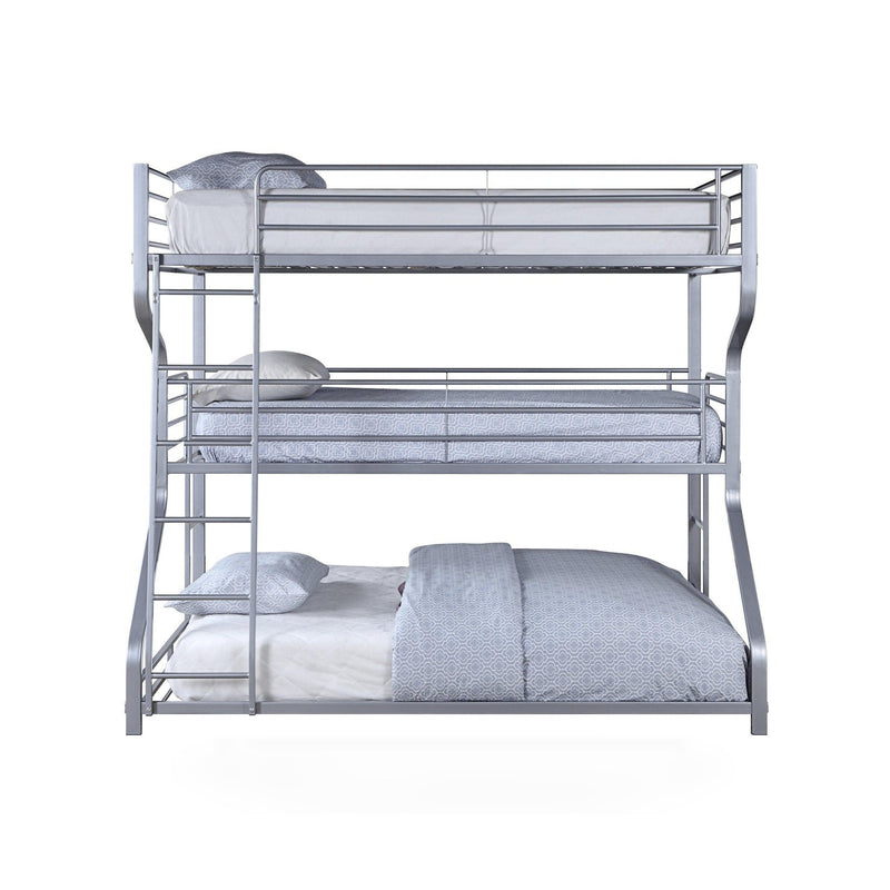Caius Zig-Zag Triple Metal Bunk Bed (Full/Twin/Queen)