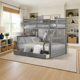 ACME Acme Haley Twin/Full Bunk Bed styled in a kids' bedroom, twin over full