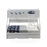 ACME Grover Twin/Full Bunk Bed twin over full storage bunk bed in shown finish