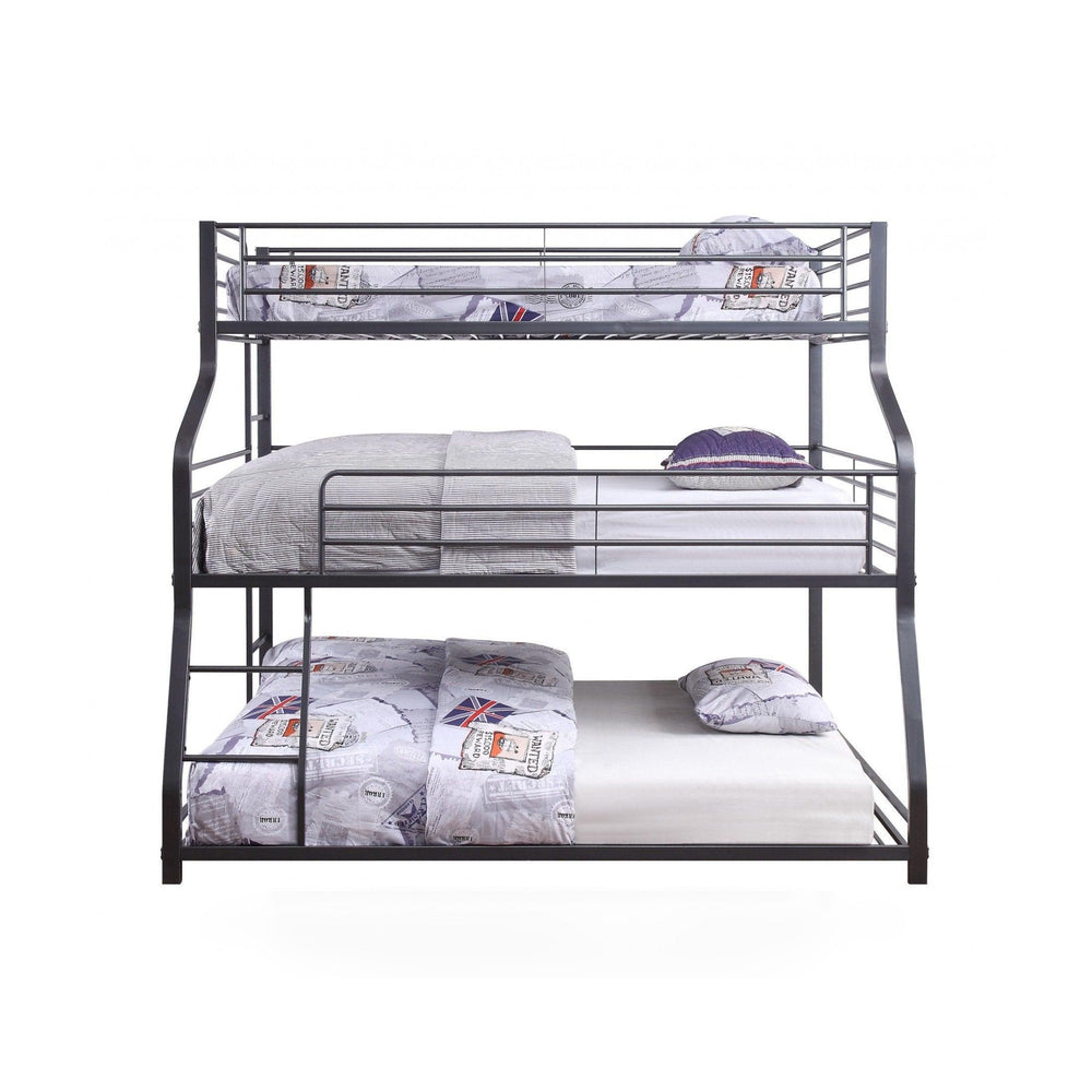 Caius Triple Metal Bunk Bed (Twin/Full/Queen)