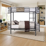 ACME Deliz Twin/Twin Bunk Bed styled in a kids' bedroom, twin over twin