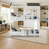 ACME Nadine Cottage Twin/Twin Bunk Bed styled in a kids' bedroom, twin over twin