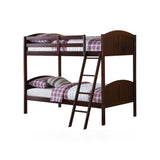 ACME Toshi Twin/Twin Bunk Bed twin over twin bunk bed in shown finish