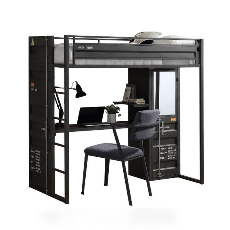 Cargo Twin Loft Bed with Desk