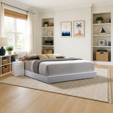 ACME Lorimar Eastern King Bed styled in a bright kids' bedroom, king