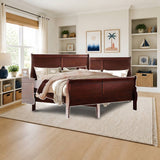 ACME Louis Philippe Eastern King Bed styled in a bright kids' bedroom, king