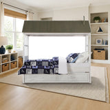 ACME Tree House II Twin Bed styled in a bright kids' bedroom, house style