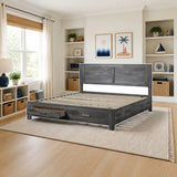 ACME Vidalia Eastern King Bed styled in a bright kids' bedroom, king
