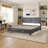ACME Vidalia Queen Bed styled in a bright kids' bedroom, queen