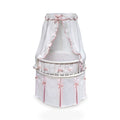 Elegance Round Baby Bassinet with Canopy