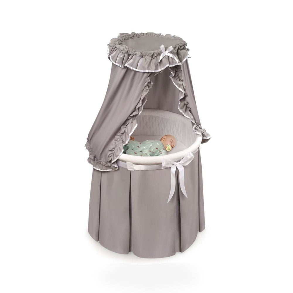 Empress Round Baby Bassinet with Canopy