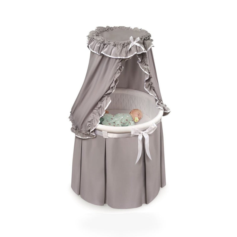 Empress Round Baby Bassinet with Canopy