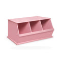 Three Bin Stackable Storage Cubby