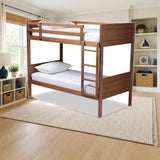 Baxton Studio Elsie Twin/Twin Bunk Bed styled in a kids' bedroom, twin over twin