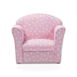 Baxton Studio Erica Modern and Contemporary Pink and White Heart Patterned Fabric Upholstered Kids Armchair kids kids chair in White and Pink