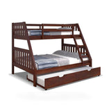 Chelsea Home Bonnie Twin/Full Bunk Bed twin over full bunk bed in shown finish