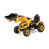 Costway 12 V Battery Powered Kids Ride on Dumper Truck-Yellow kids outdoor playset in shown finish