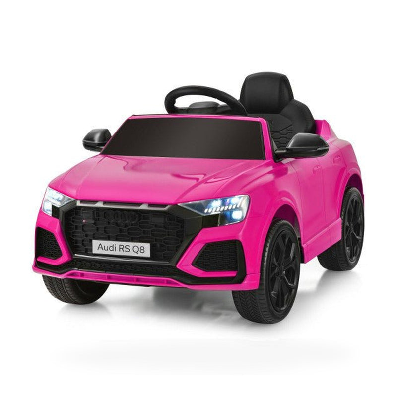 12 V Licensed Audi Q8 Kids Cars to Drive with Remote Control-Pink