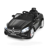 Costway 12 V Mercedes-Benz S63 Licensed Kids Ride On Car-Black kids outdoor playset in Black