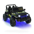 12V Kids Ride-on Jeep Car with 2.4 G Remote Control-Black