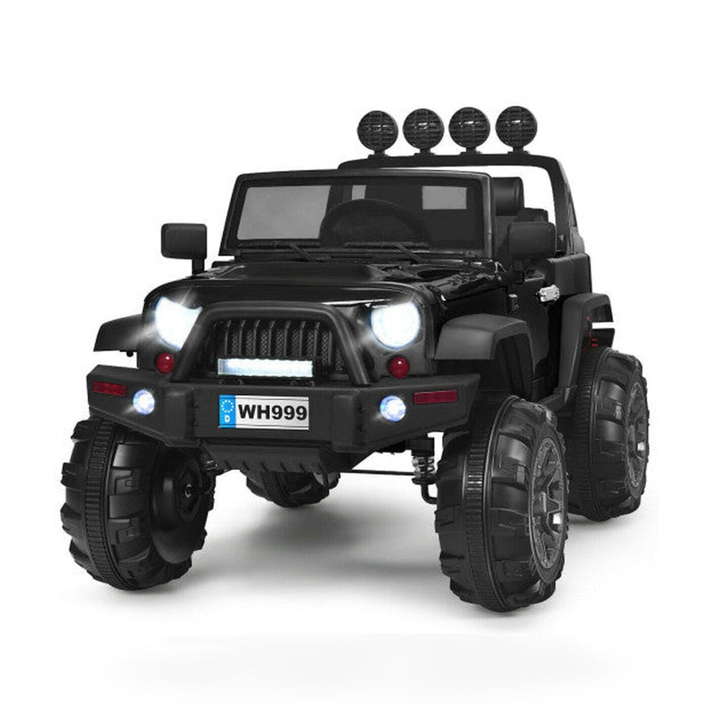 12V Kids Spring Suspension Ride On Truck-Black