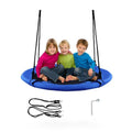 40 Inch Flying Saucer Tree Swing Indoor Outdoor Play Set-Blue