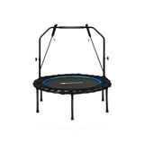 Costway 40 Inch Foldable Fitness Rebounder with Resistance Bands Adjustable Home-Blue kids outdoor playset in Blue
