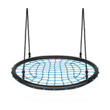 Costway 40'' Spider Web Tree Swing Set-Blue kids kids swing set in Blue