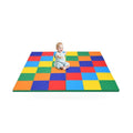58'' Toddler Foam Play Mat Baby Folding Activity Floor Mat for Home and Daycare School-Multicolor