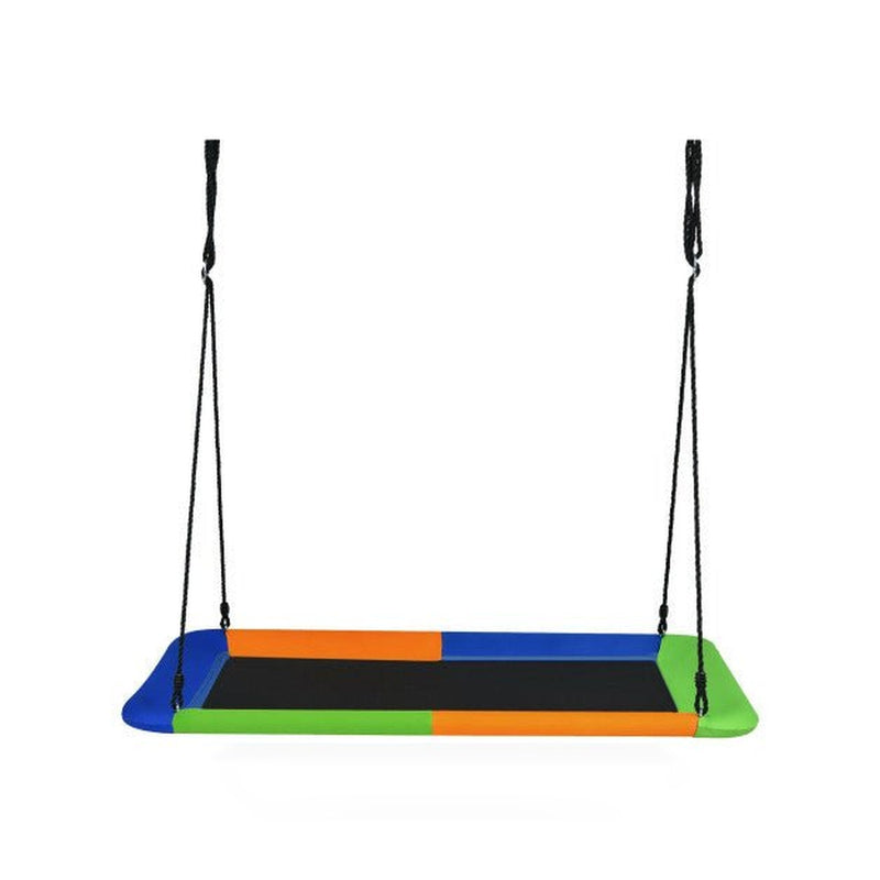 60 Inches Platform Tree Swing Outdoor with  2 Hanging Straps