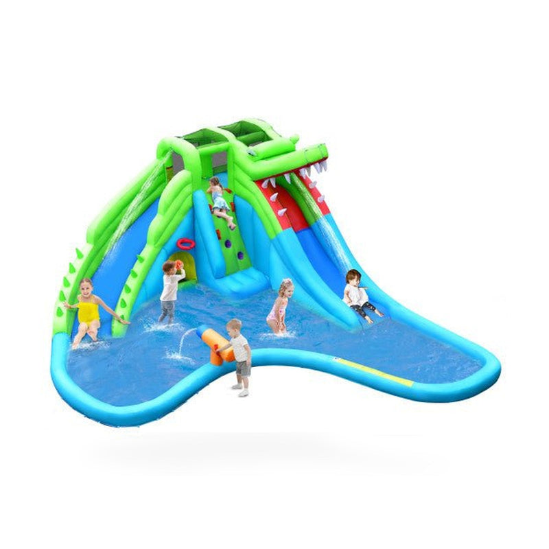 7 in 1 Inflatable Bounce House with Splashing Pool