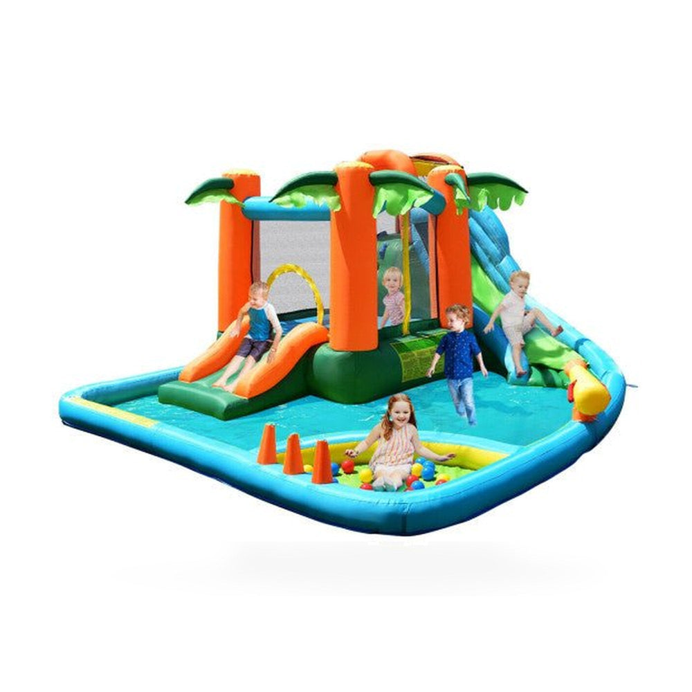 7 in1 Inflatable Slide Bouncer with Two Slides
