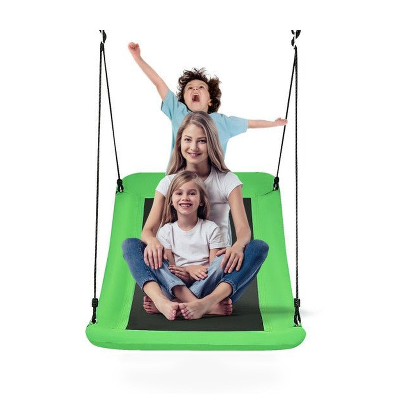 700lb Giant 60 Inch Skycurve Platform Tree Swing for Kids and Adults-Green