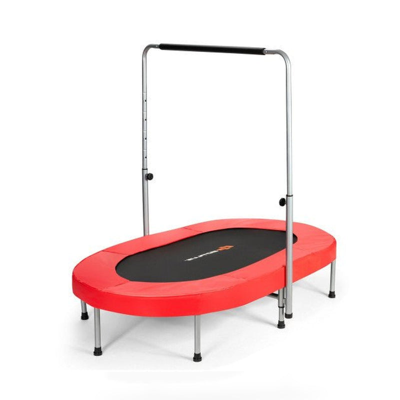 Foldable Double Mini Kids Fitness Rebounder Trampoline-Red