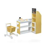 Costway Grocery Store Playset Pretend Play Supermarket Shopping Set kids outdoor playset in shown finish